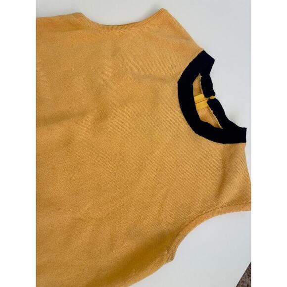 St. John Collection by Marie Gray Cami knit Sleeveless Blue/yellow Santana Sz S - Picture 7 of 12